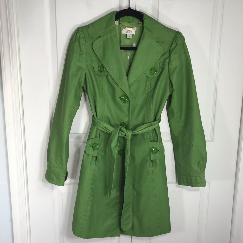Ann Taylor Loft Trench Coat - Picture 2 of 7